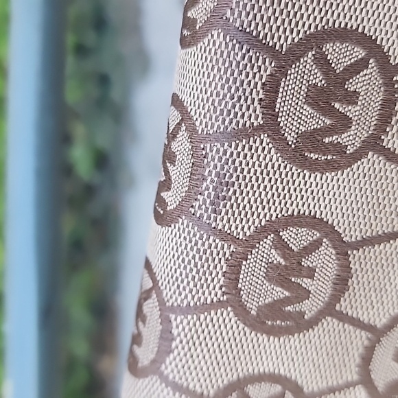 Michael Kors Brown Red Signature Canvas Wallet - Picture 8 of 13